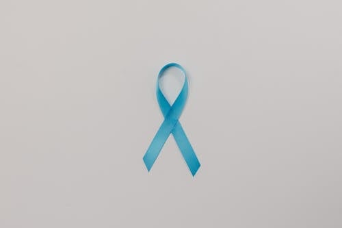 Gratis lagerfoto af almindelig hvid baggrund, bekæmpe kræft, blåt bånd