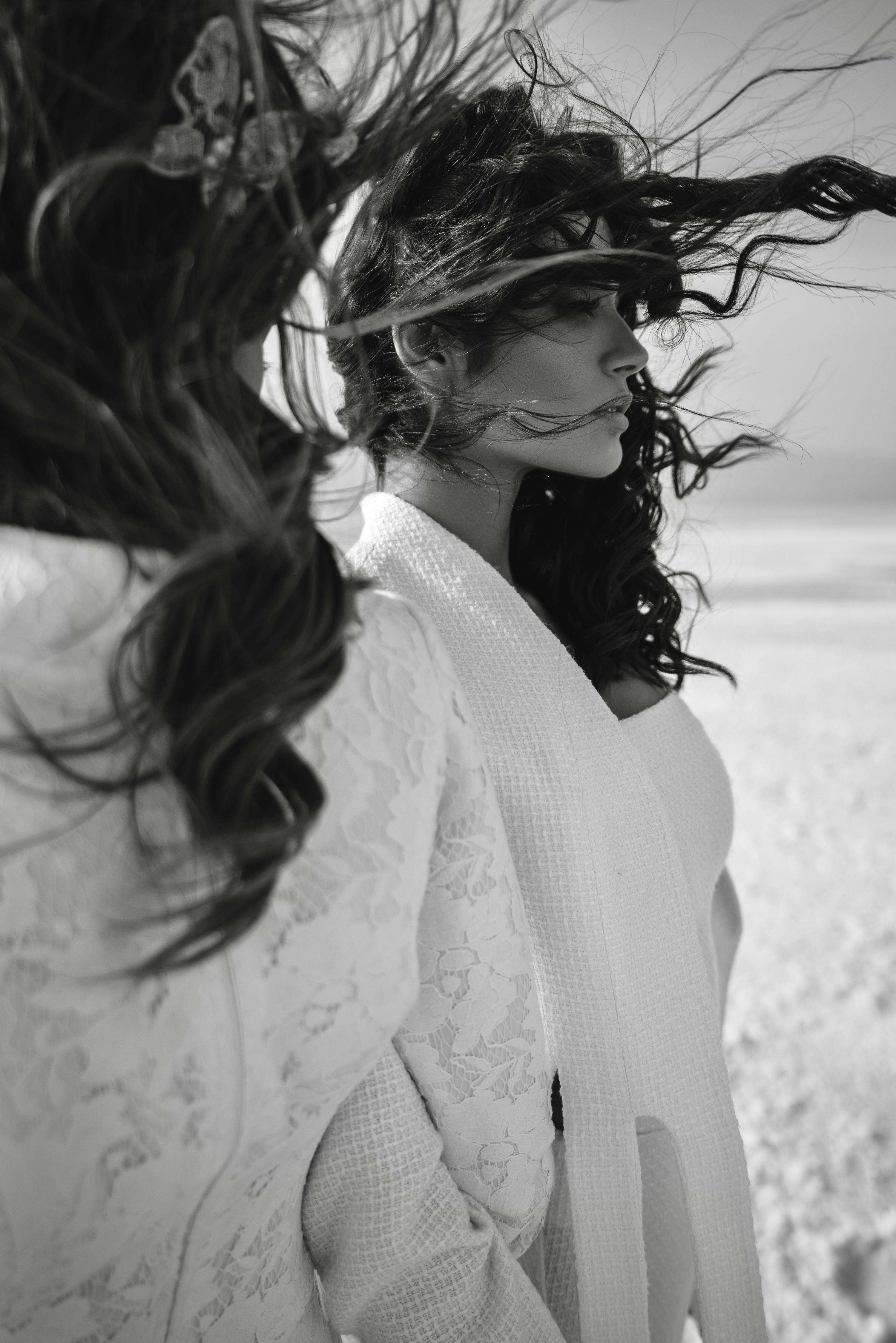 Sensual beauty portrait of a young woman with long hair  Fashion  Commercial Fine Art Stock Photo Archive