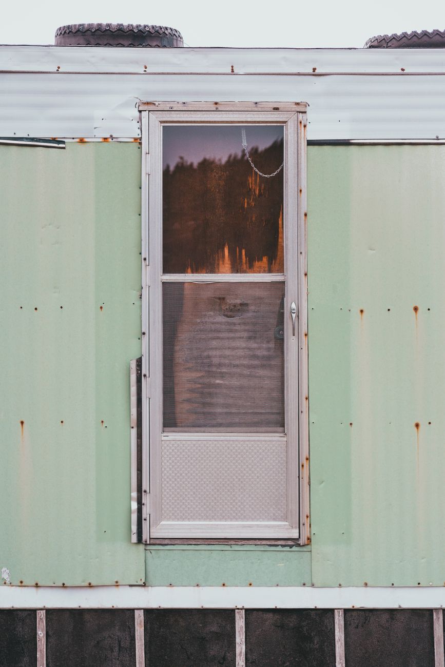 Mobile home closeup