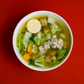 Bowl of homemade vegetable soup, photo by Cook Eat on Pexels