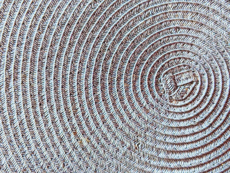 Round Placemat With Decorative Elements