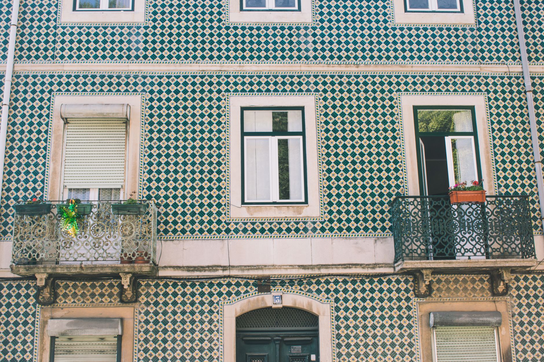 White And Green Building Free Stock Photo White And Green Building Free Stock Photo