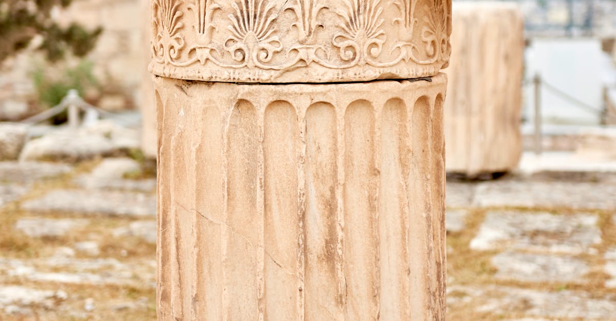 Beige Concrete Pillar