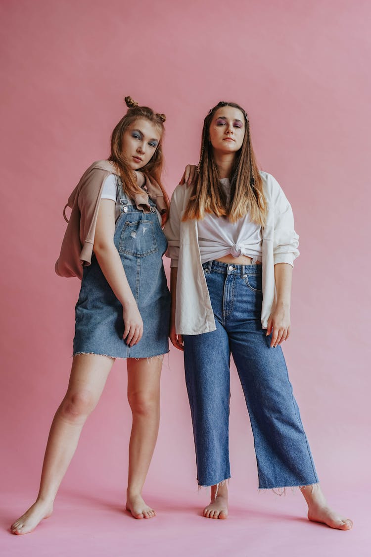 Two Girls Having A Photoshoot