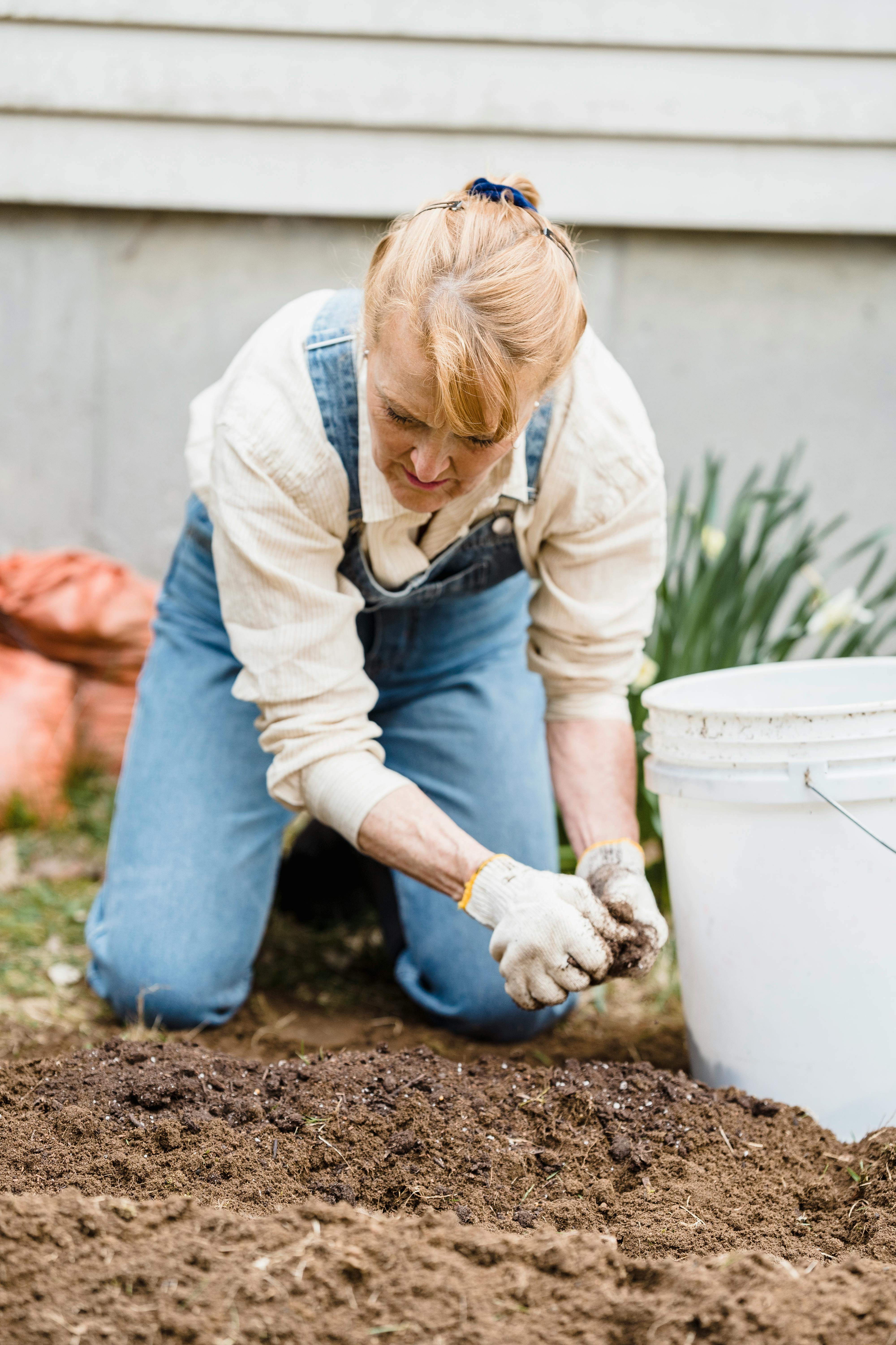 sinking raised garden bed soil line