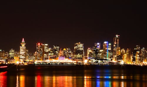 City Skyline during Night Time