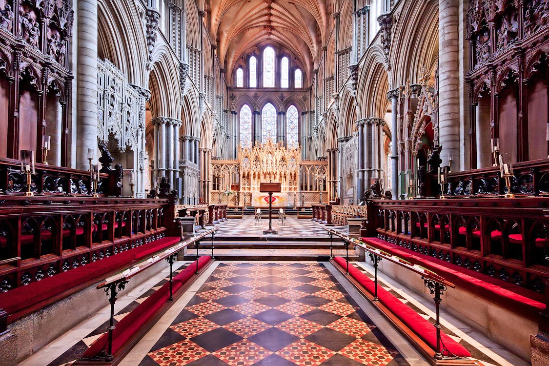 Free A Cathedral Aisle Stock Photo
