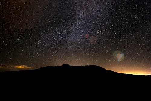 Ücretsiz akşam, astronomi, dağ içeren Ücretsiz stok fotoğraf Stok Fotoğraflar