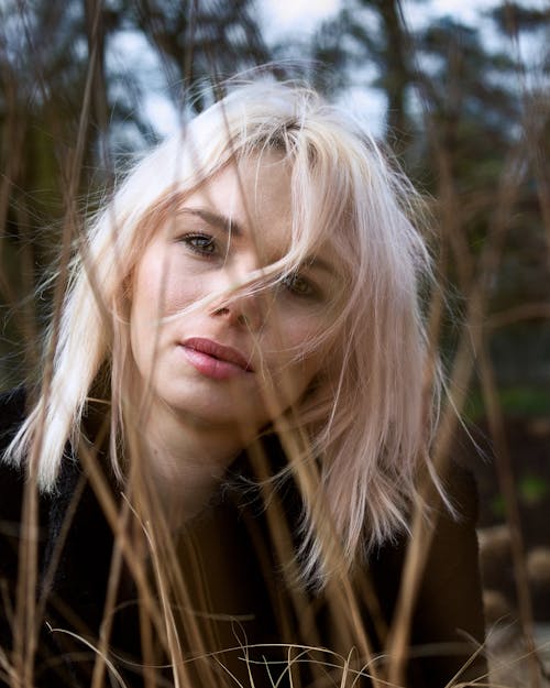 Portrait of Blonde in Grass