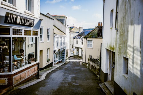 A Narrow Gray Concrete Road