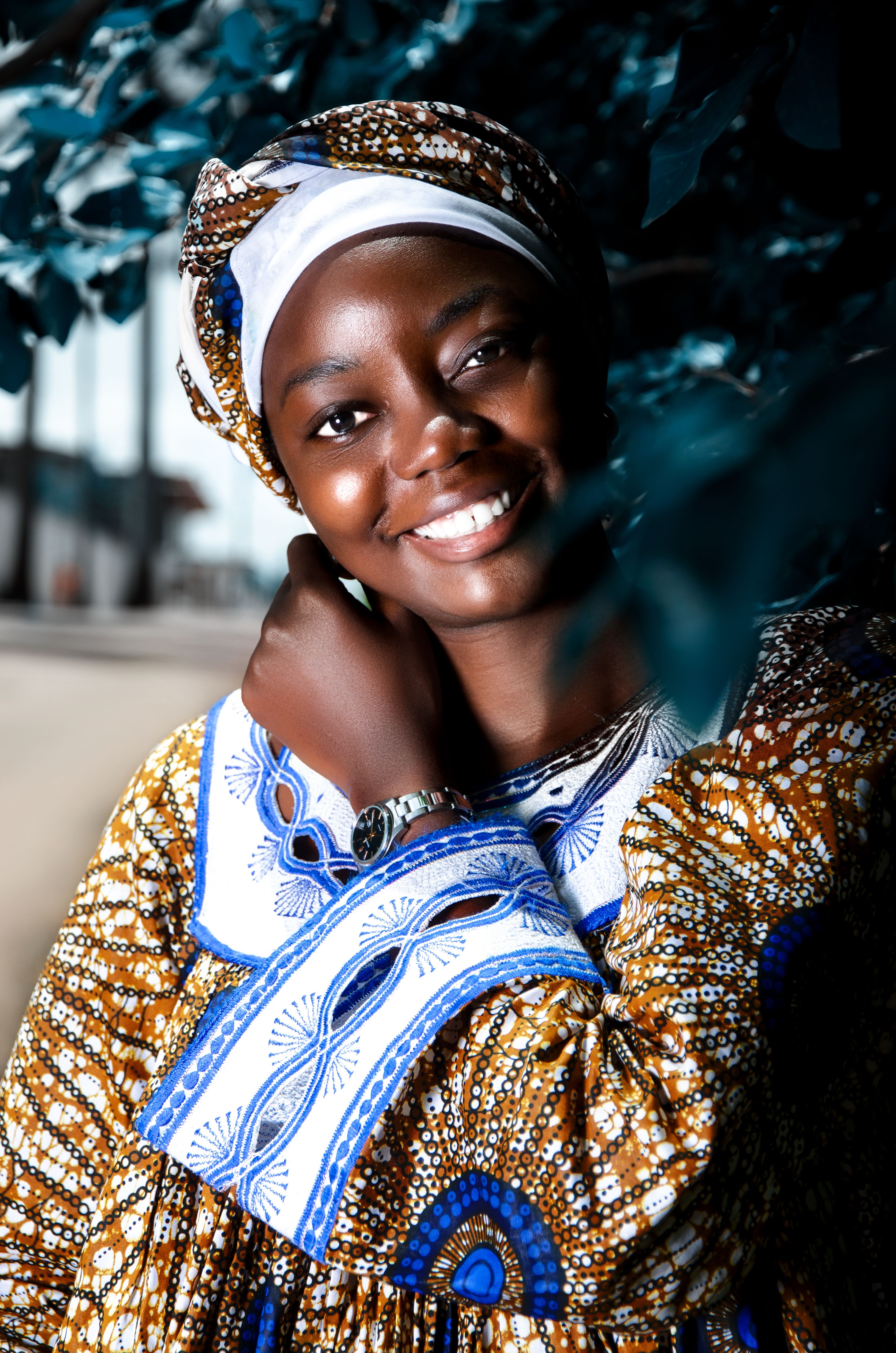 Portrait of a Woman in Traditional Clothes Smiling at the Camera · Free ...