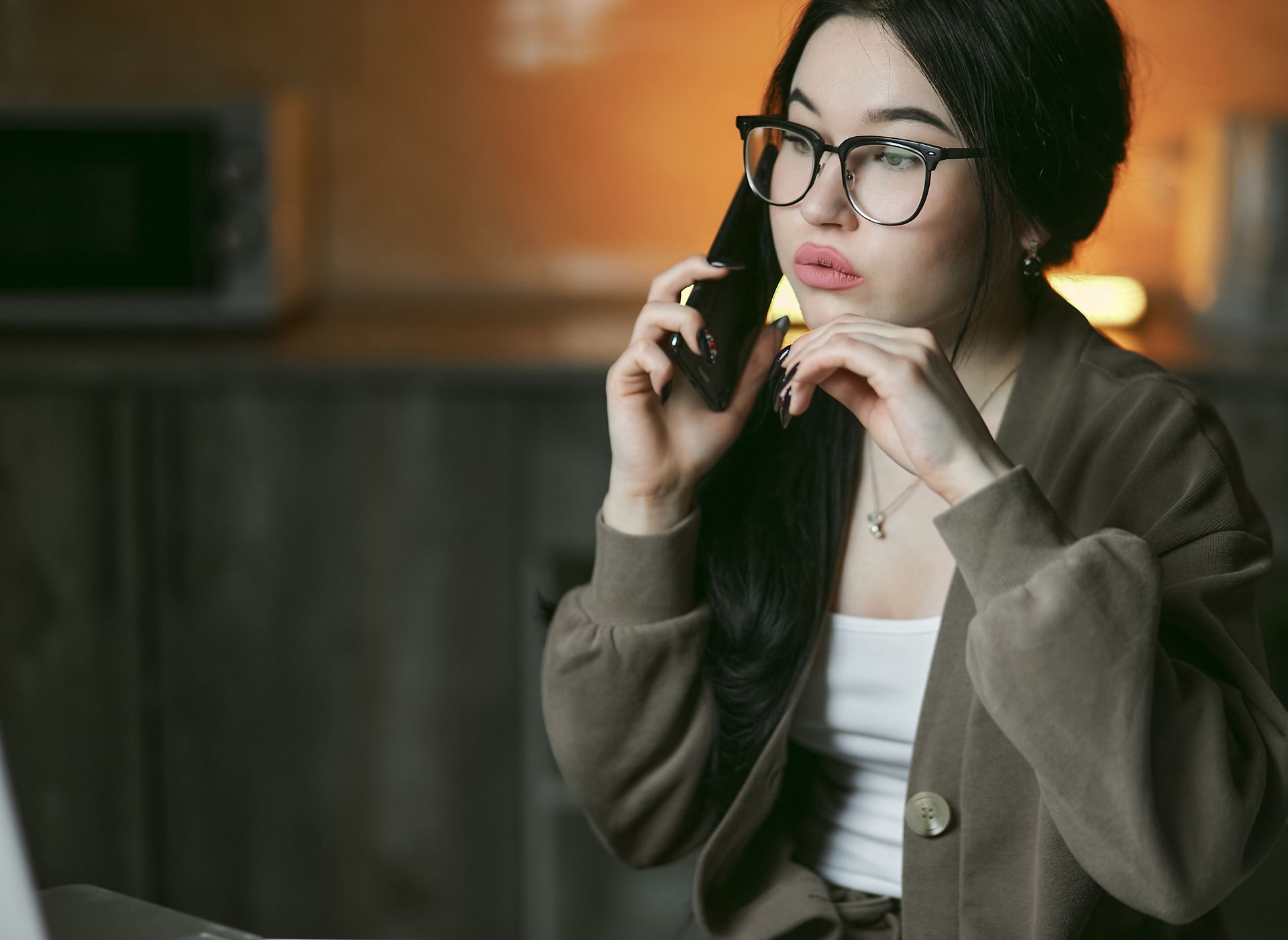 A Woman doing Phone Call