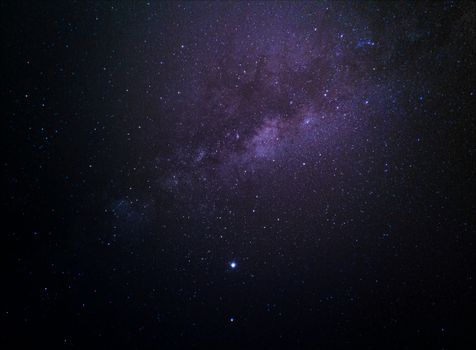 Spectacular night sky view showcasing the Milky Way and stars in deep space.