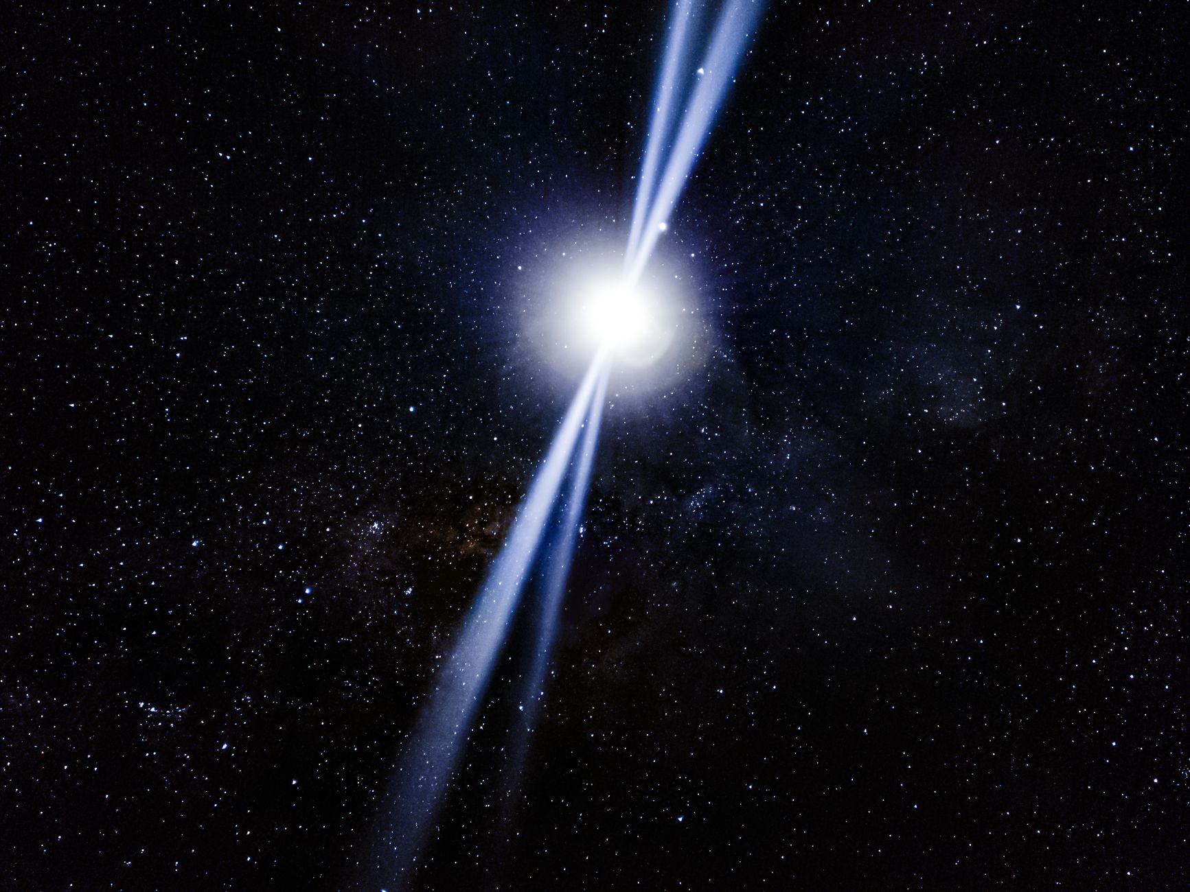 Stunning cosmic scene with a bright light and stars, evoking wonder and the mysteries of the universe.