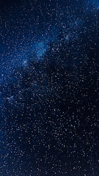 A captivating view of the star-filled night sky showcasing the Milky Way in vivid detail.