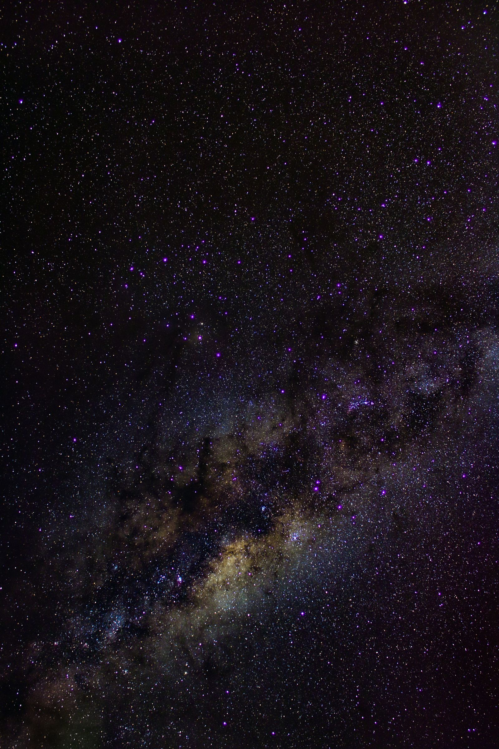 Breathtaking view of the Milky Way galaxy in the night sky