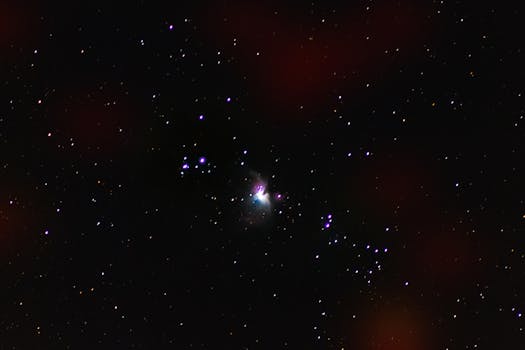 Beautiful capture of the Orion Nebula against a starry night sky, showcasing celestial wonders.