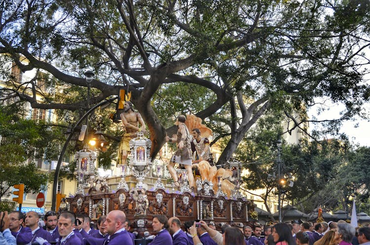 People In A Procession