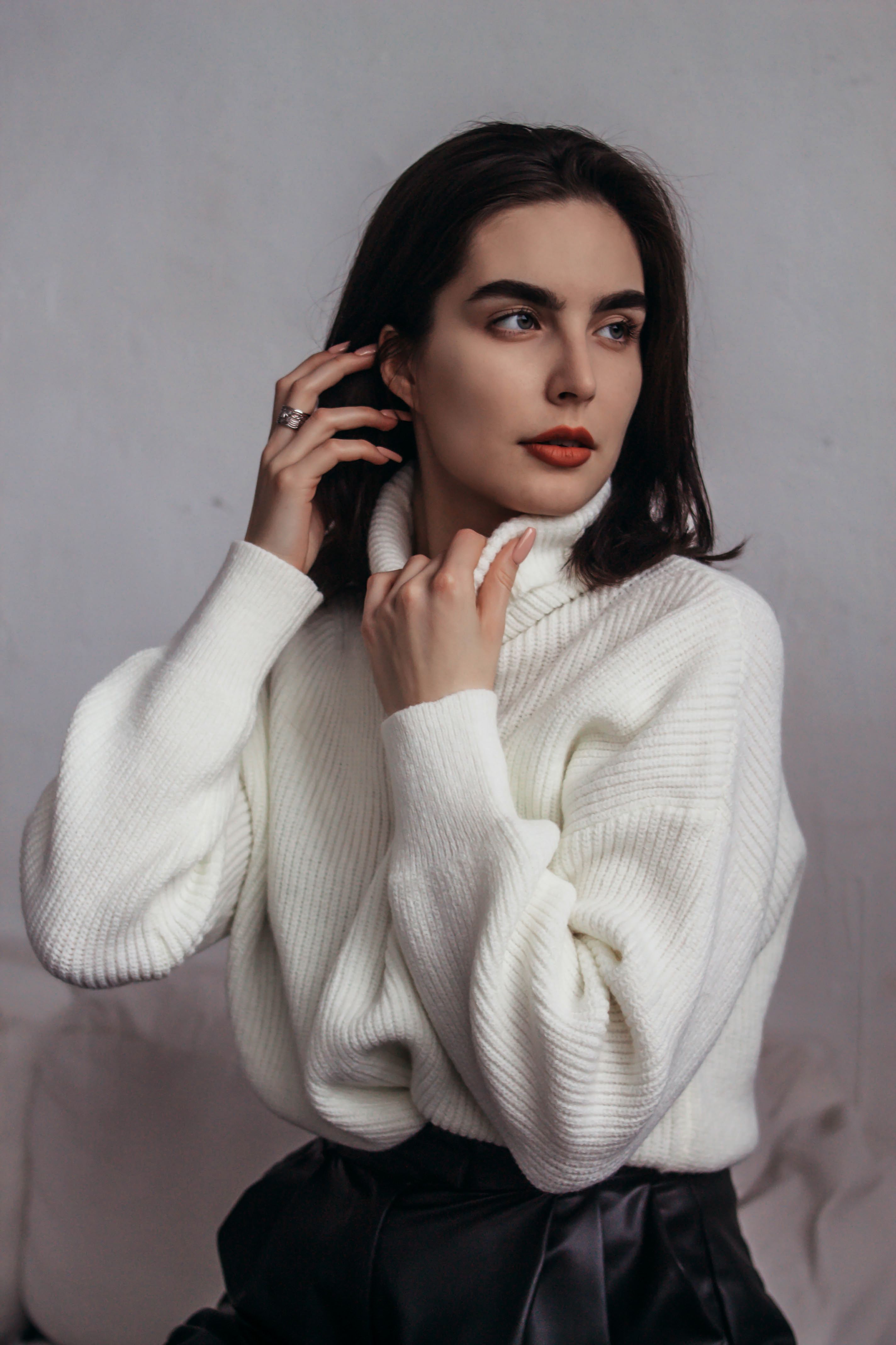 Blusa de Frio Gola Alta Preta