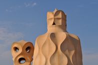 Chimney Pots on the Roof of Casa Mila