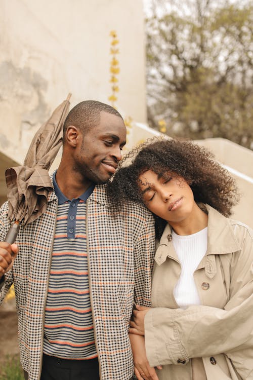 Free A Romantic Couple Hugging Stock Photo