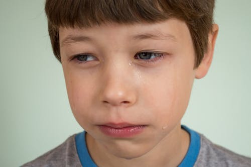 Photo of a Boy Crying
