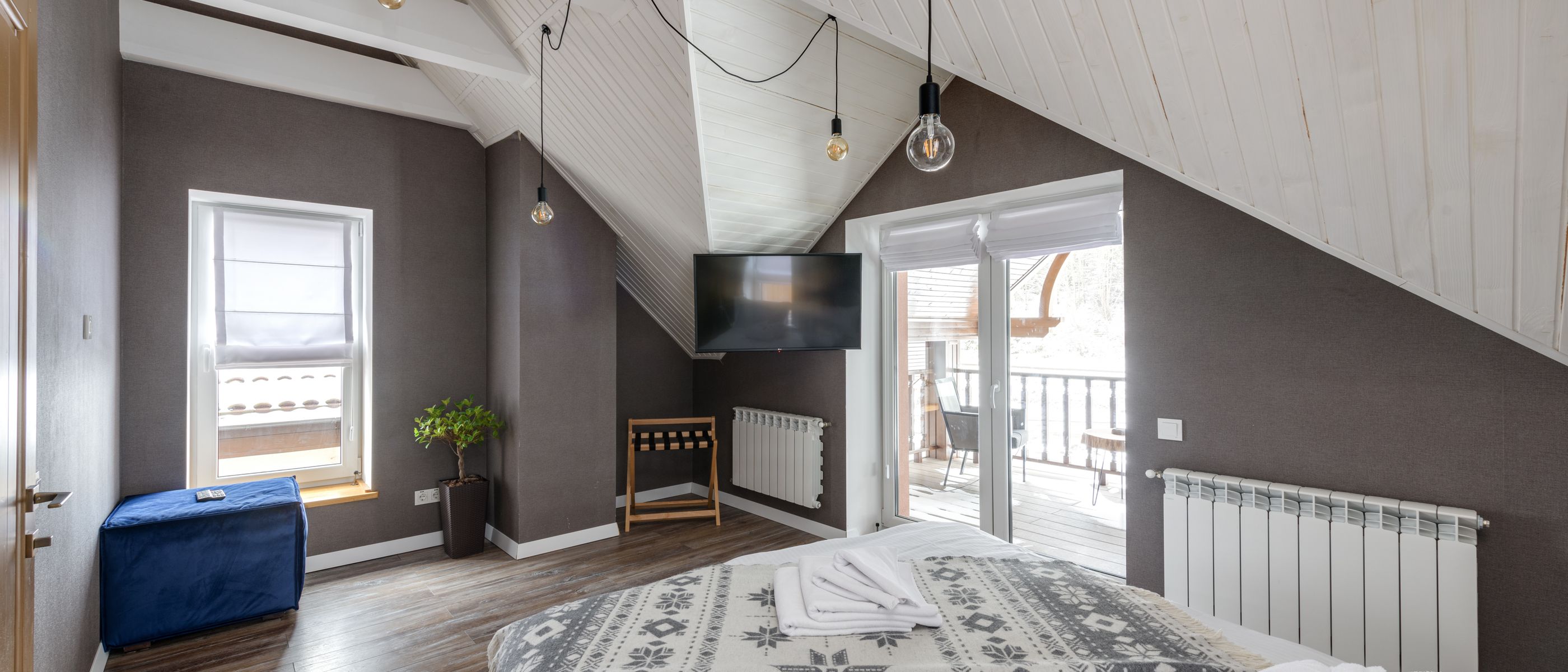 Wallpapering in The Hale — walls rolled to an even, flat finish