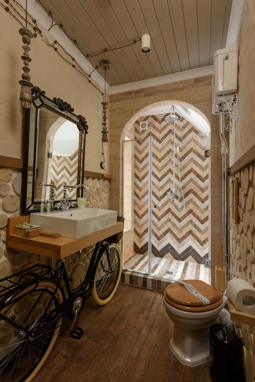 Kostnadsfri bild av badrum, cykel, dekor