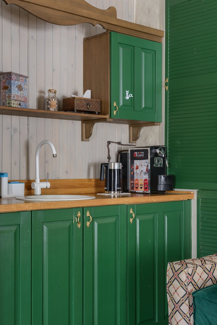 Sink And Closets In Kitchen