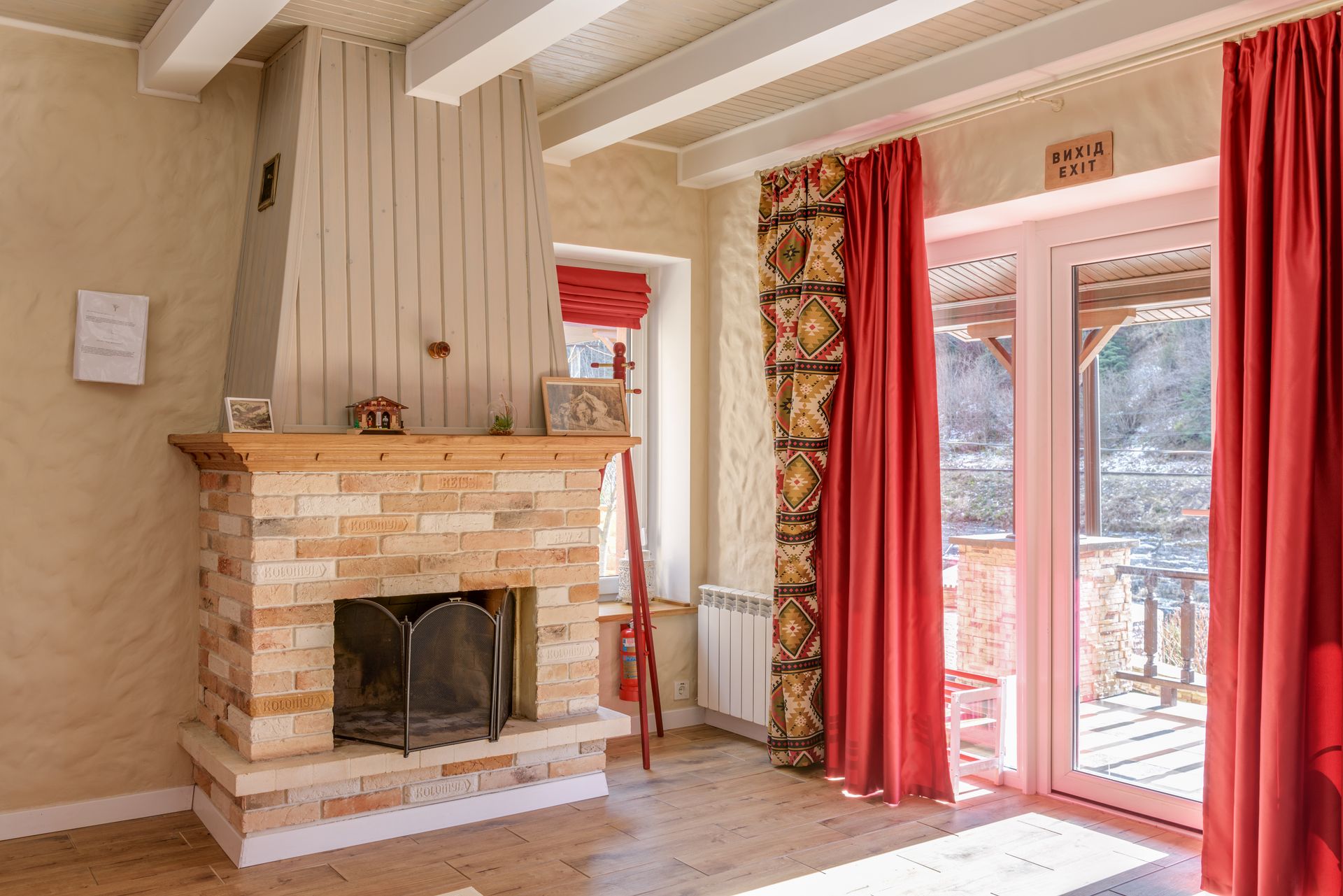 House with Fireplace