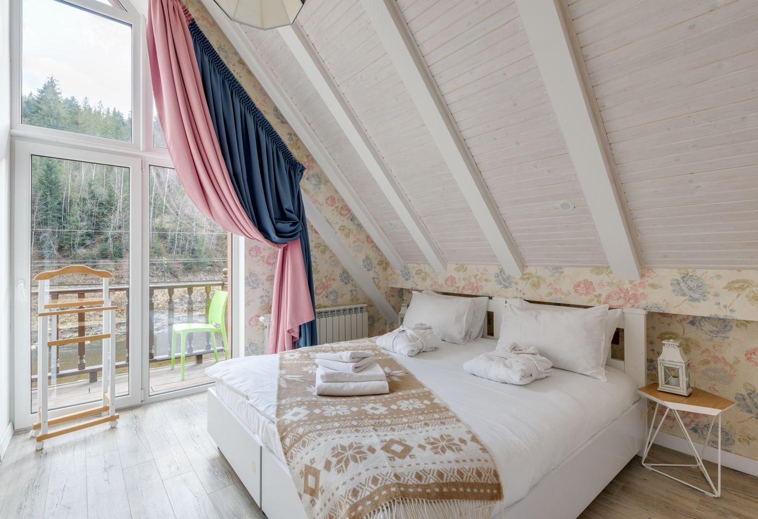 Wallpapering in Hazelwood — surfaces prepped and cut in by hand
