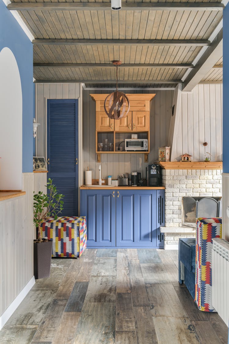 Room With Sink And Fireplace