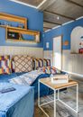 Blue Themed Living Room