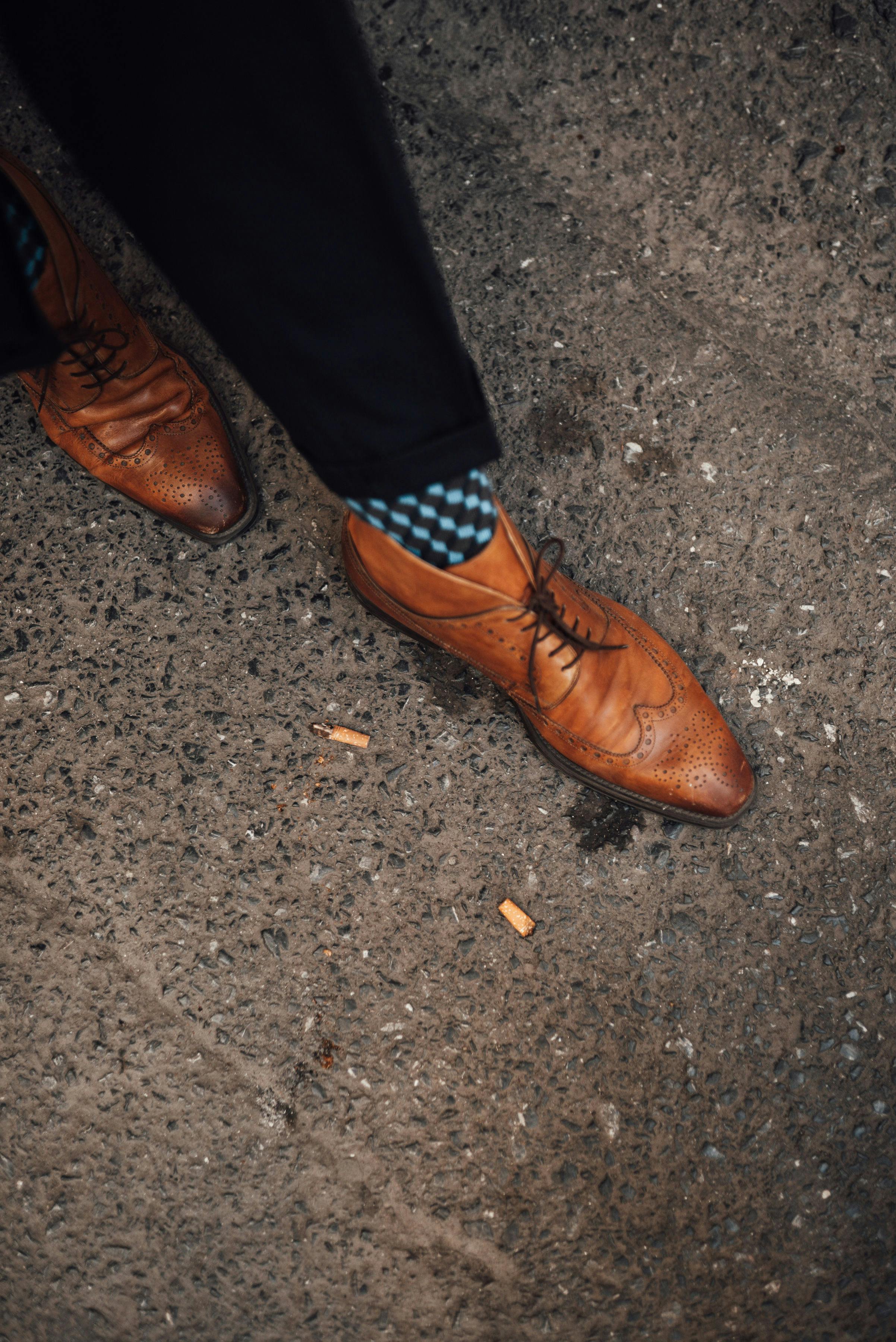 blue jeans with brown dress shoes Men’s Loafer Liner Socks main image 1