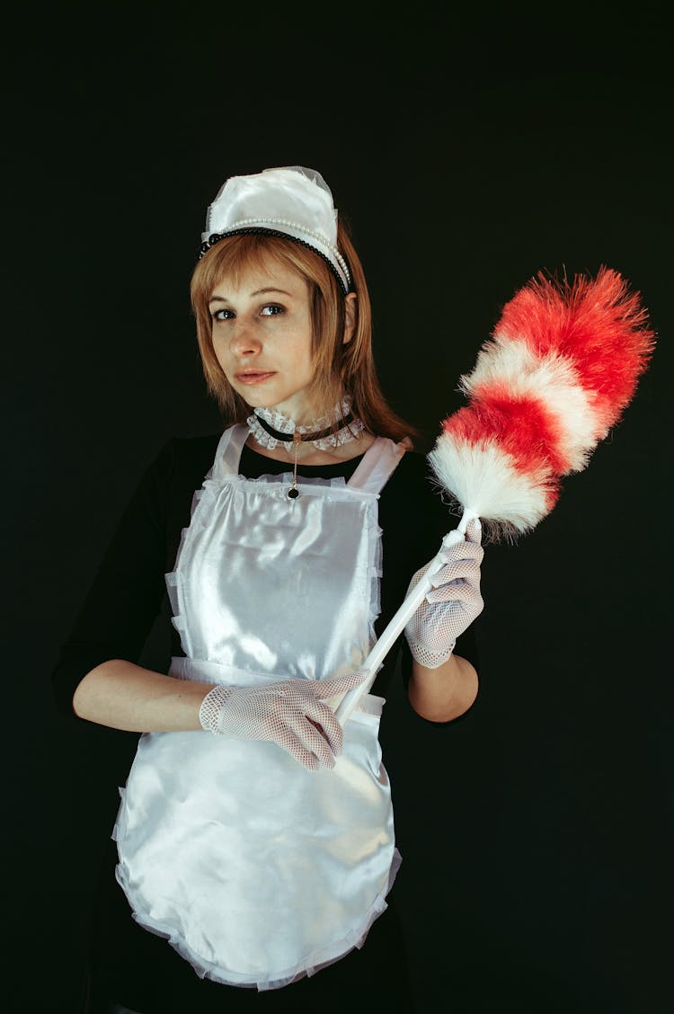 A Woman In A Maid Outfit