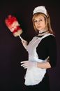 A Woman in a Maid Outfit
