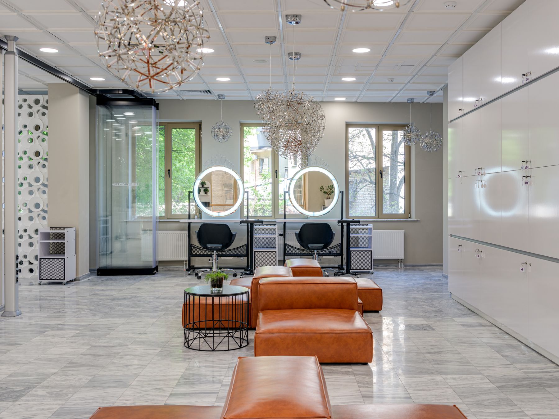 Commercial Decorating in Gallows Corner — surfaces prepped and cut in by hand