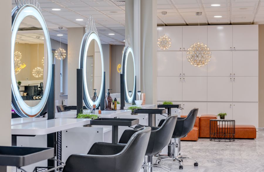 Ambiente elegante e reservado do espaço de atendimento