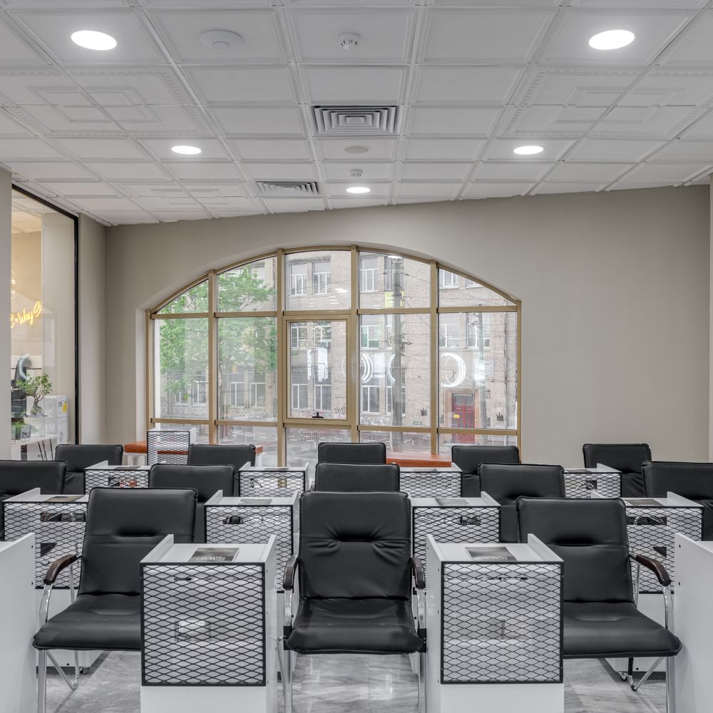 Commercial Decorating in Elm Park — woodwork brushed to a crisp, smooth line