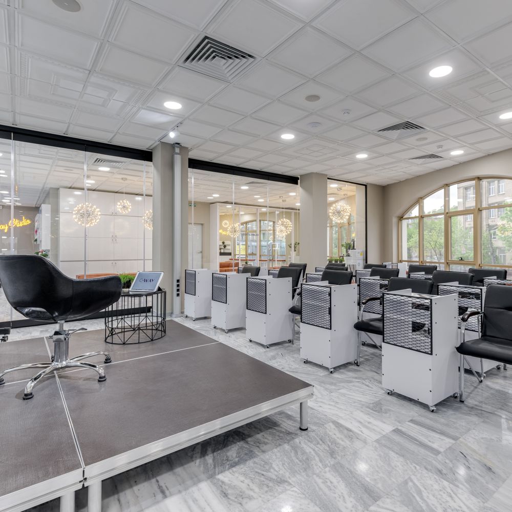 Commercial Decorating in Enfield — careful masking before painting begins