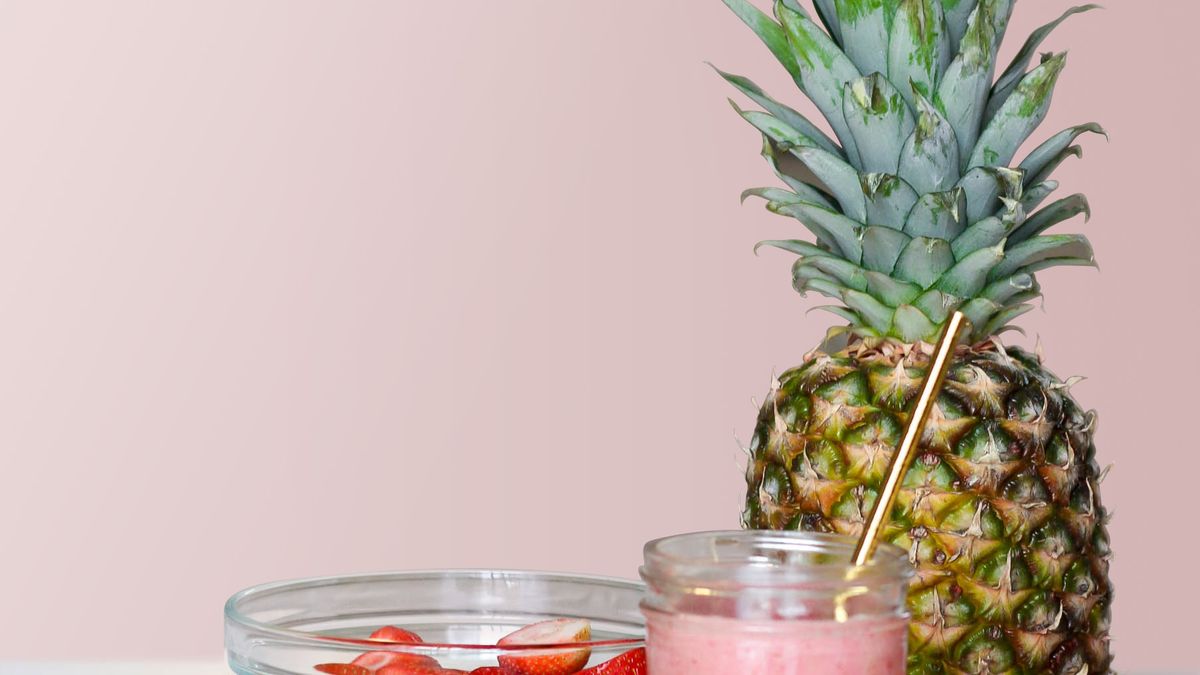 smoothie saudável com frutas e proteína para emagrecimento