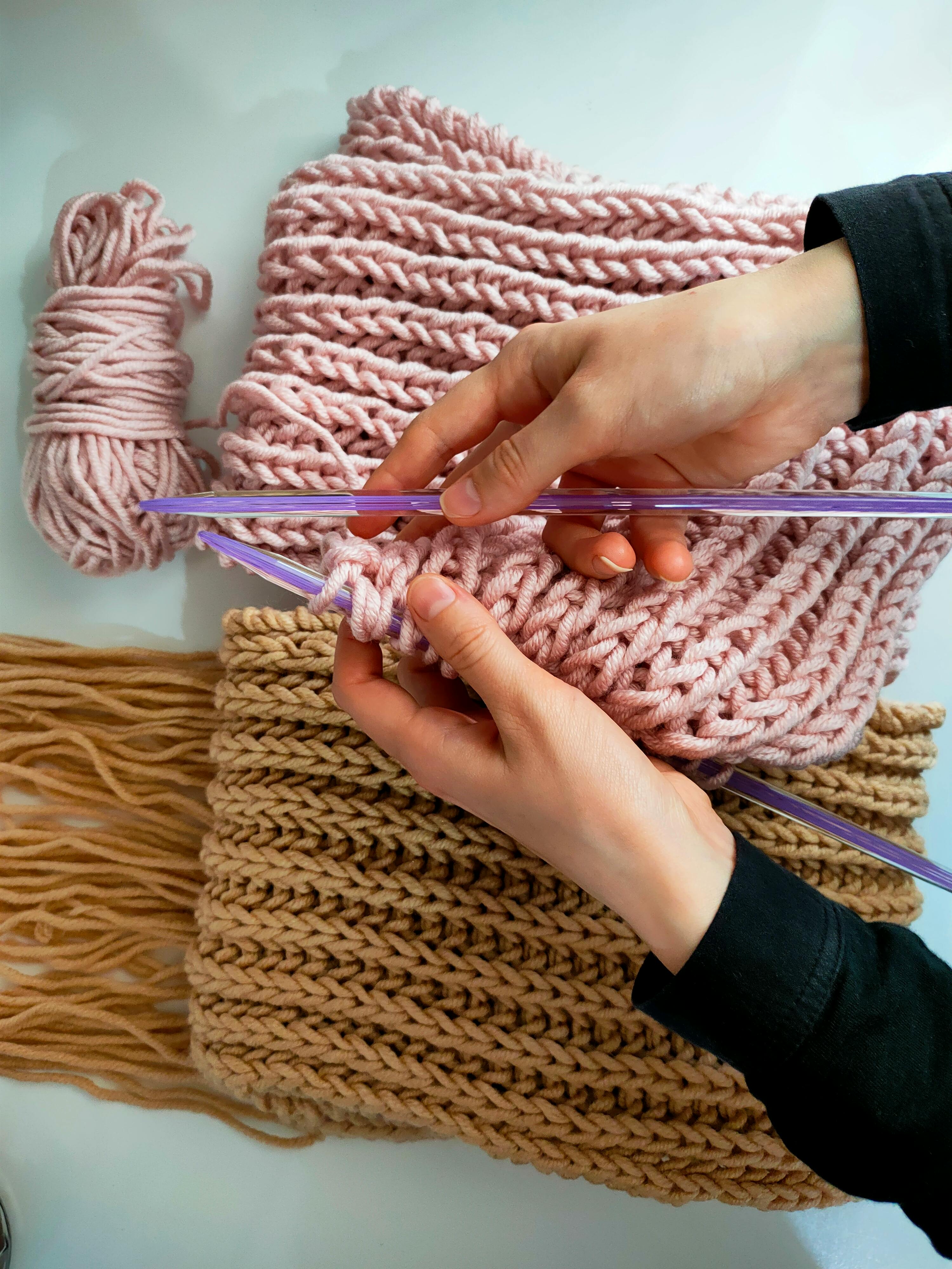 A Person Knitting · Free Stock Photo
