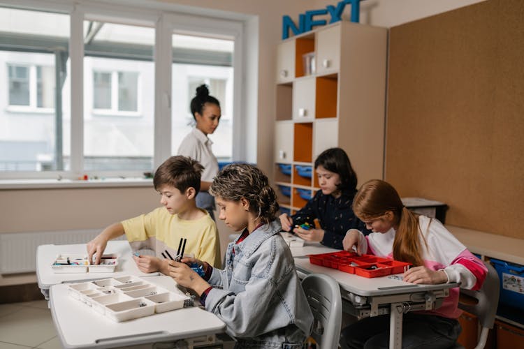 Students Inside A Classroom