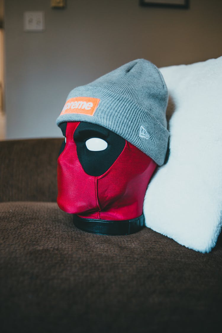 Deadpool Head With Supreme Beanie