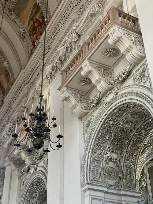 Free Interior Design of Salzburg Cathedral in Austria Stock Photo
