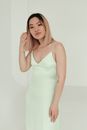 Woman in White Spaghetti Strap Dress