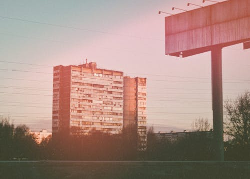 Old Photograph of a Multi-level Building