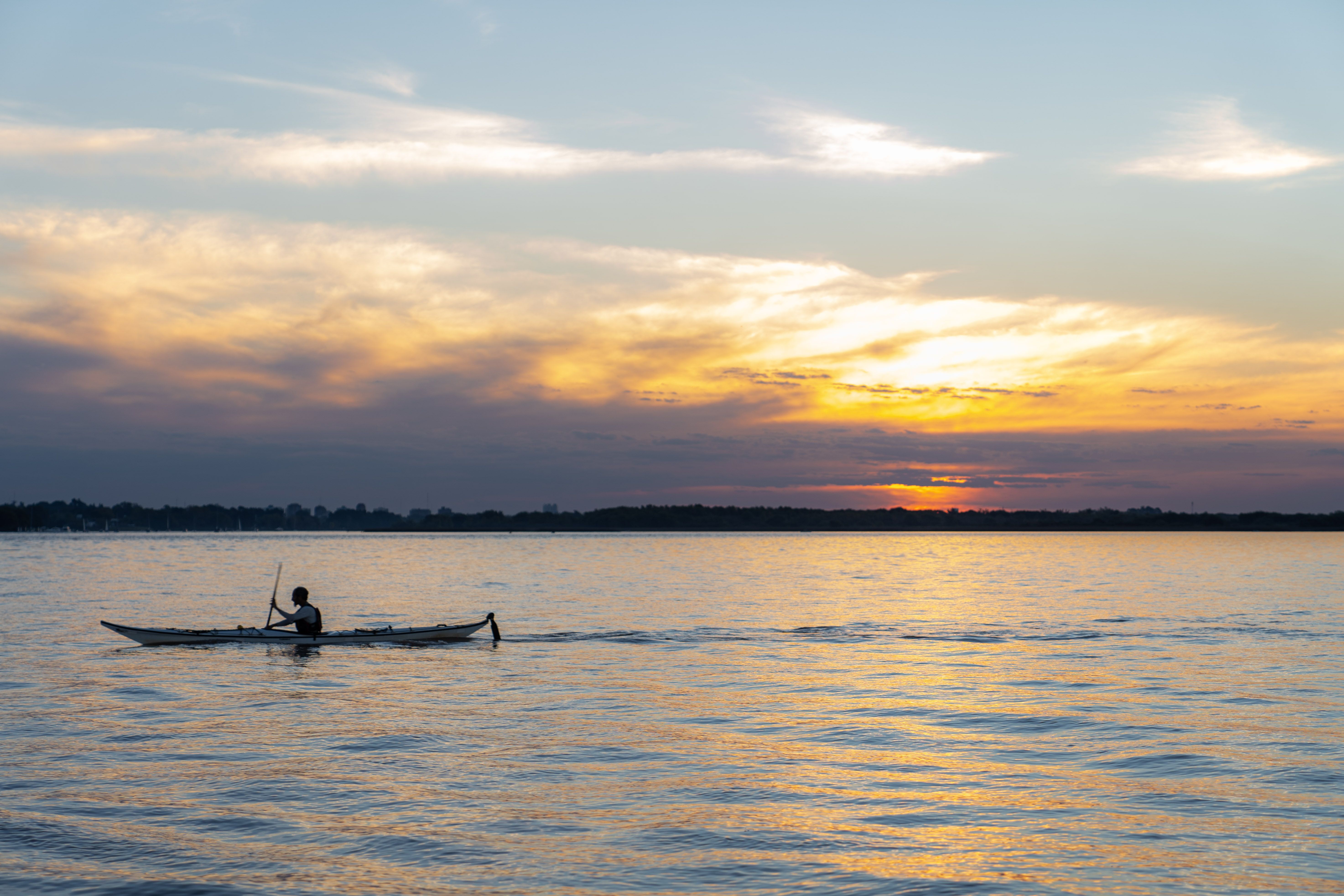 Silhouette Photography of Person on Boat · Free Stock Photo