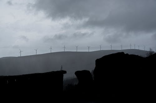 Free stock photo of alternative energy, clouds, dark Stock Photo