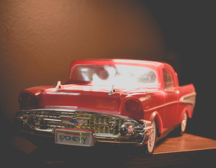 A Red Chevrolet Bel Air Miniature Toy